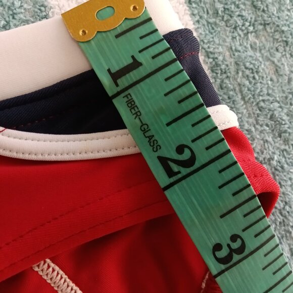 (*) VINTAGE SPEEDO 2" SIDES, RED/WHITE/NAVY BLUE, SIZE 32" (Pre-Owned) - Picture 3 of 8